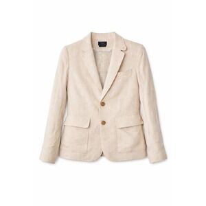 $598 Polo Ralph Lauren Blazer Size 6 Linen Wool Silk Blend